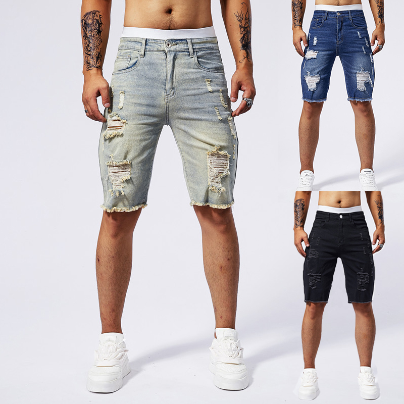 2025 Summer New Men's Ripped D - Streetwear Brand China ulasan dan harga