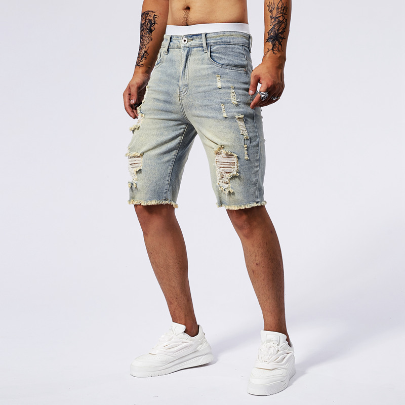 2025 Summer New Men's Ripped D - Streetwear Brand China ulasan dan harga