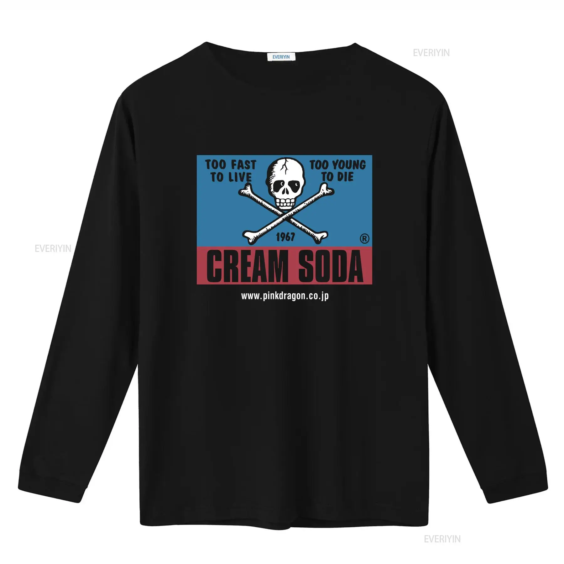 Vintage Cream Soda Skull Japan - Japanese Brand Streetwear Vintage ulasan dan harga