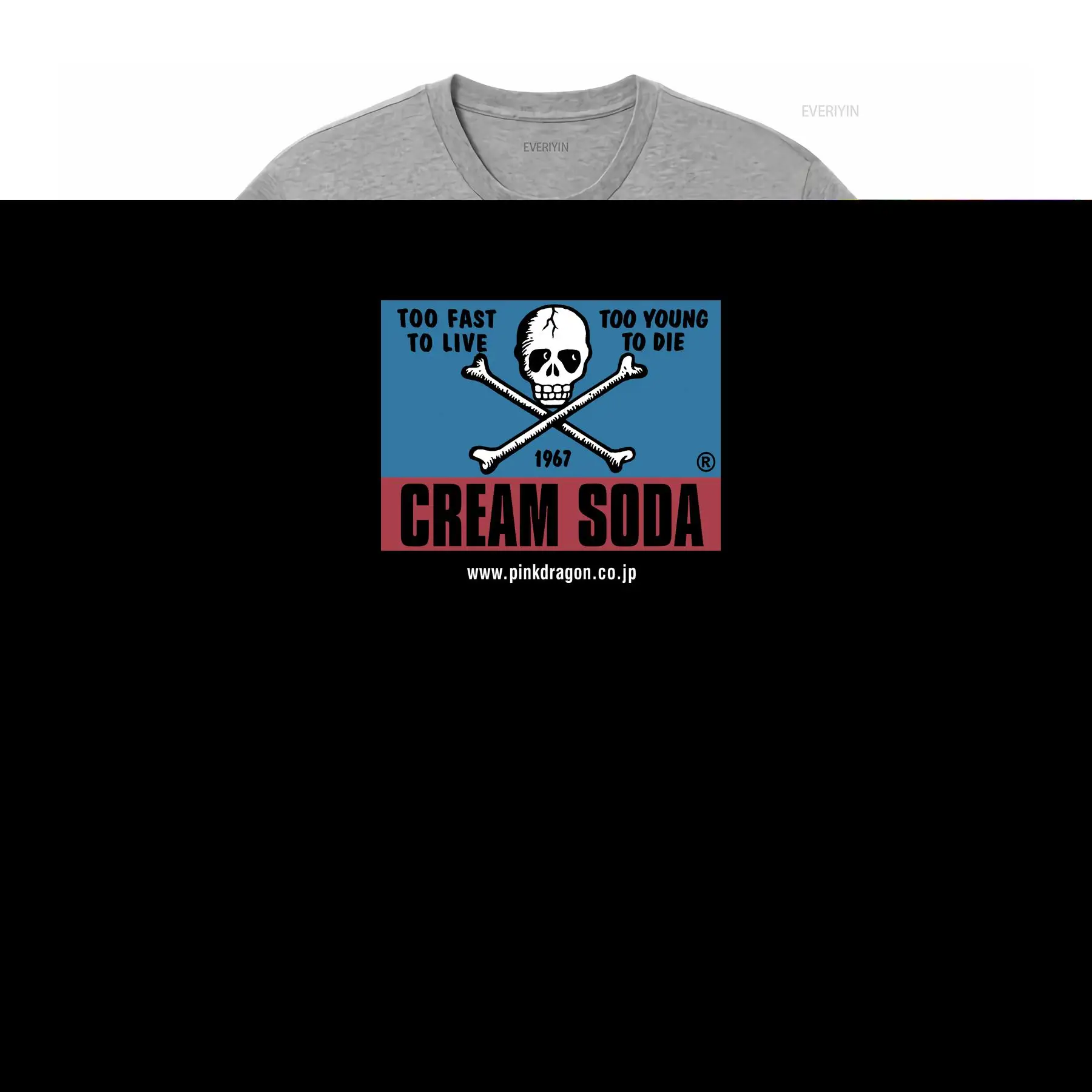 Vintage Cream Soda Skull Japan - Japanese Brand Streetwear Vintage ulasan dan harga
