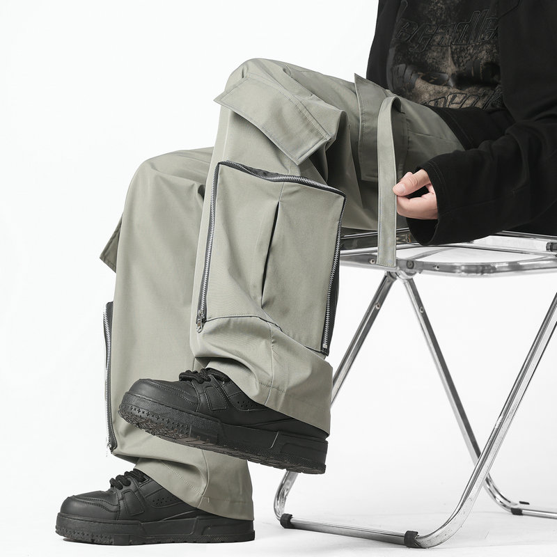 Fashion Men Cargo Pants Loose  - Streetwear Brand China ulasan dan harga