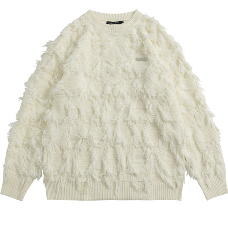 Mens Downy Knit Sweater Street - Japanese Brand Streetwear Vintage ulasan dan harga