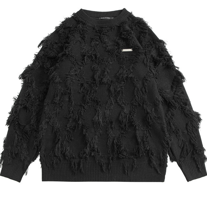 Mens Downy Knit Sweater Street - Japanese Brand Streetwear Vintage ulasan dan harga