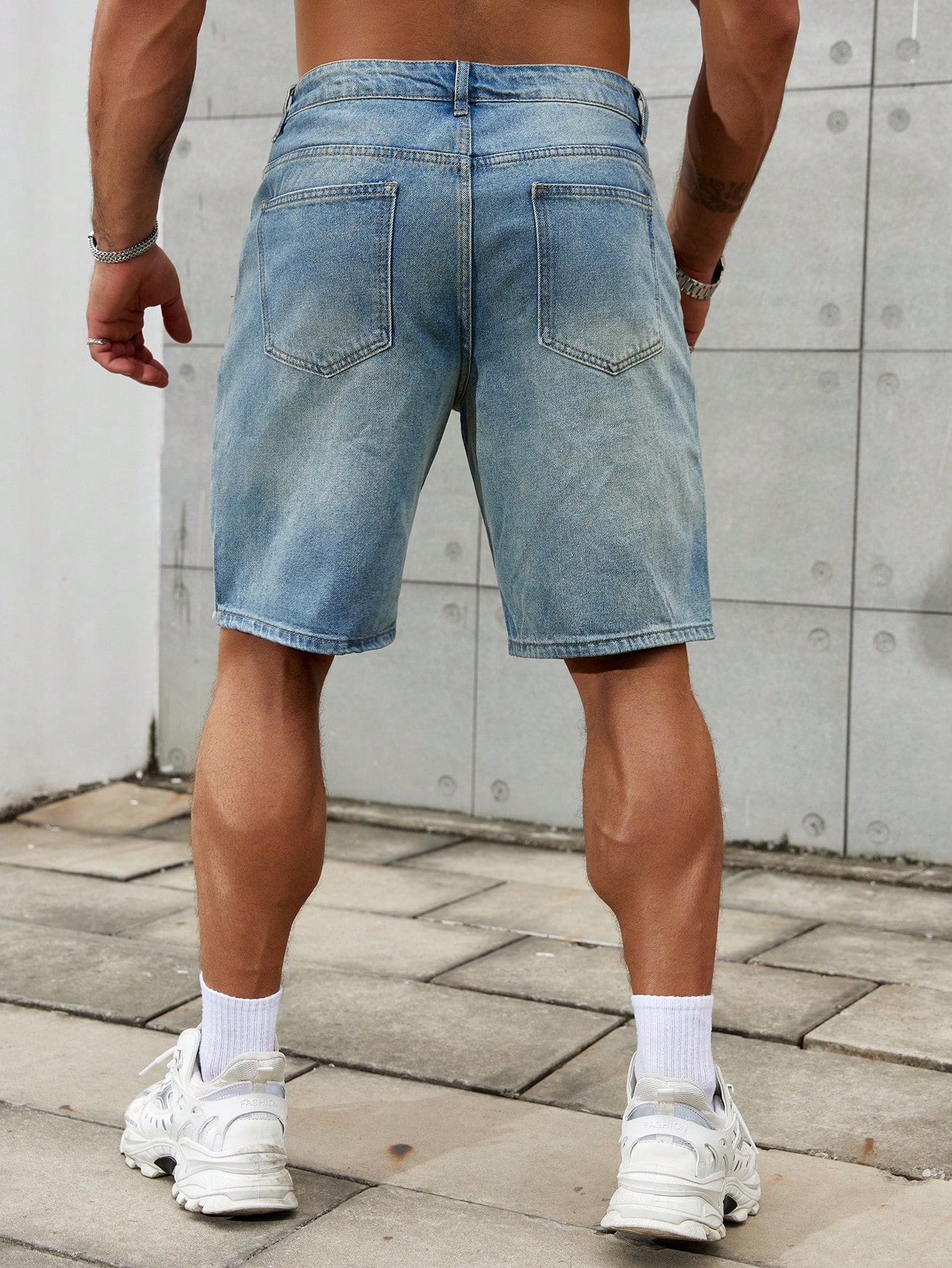 New Fashion Mens Ripped Short  - Streetwear Clothing Brands ulasan dan harga