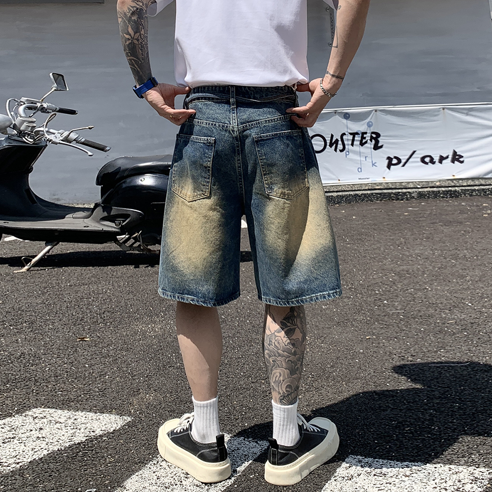 Men's Denim Shorts Jorts Ameri - Streetwear Brand Jorts ulasan dan harga