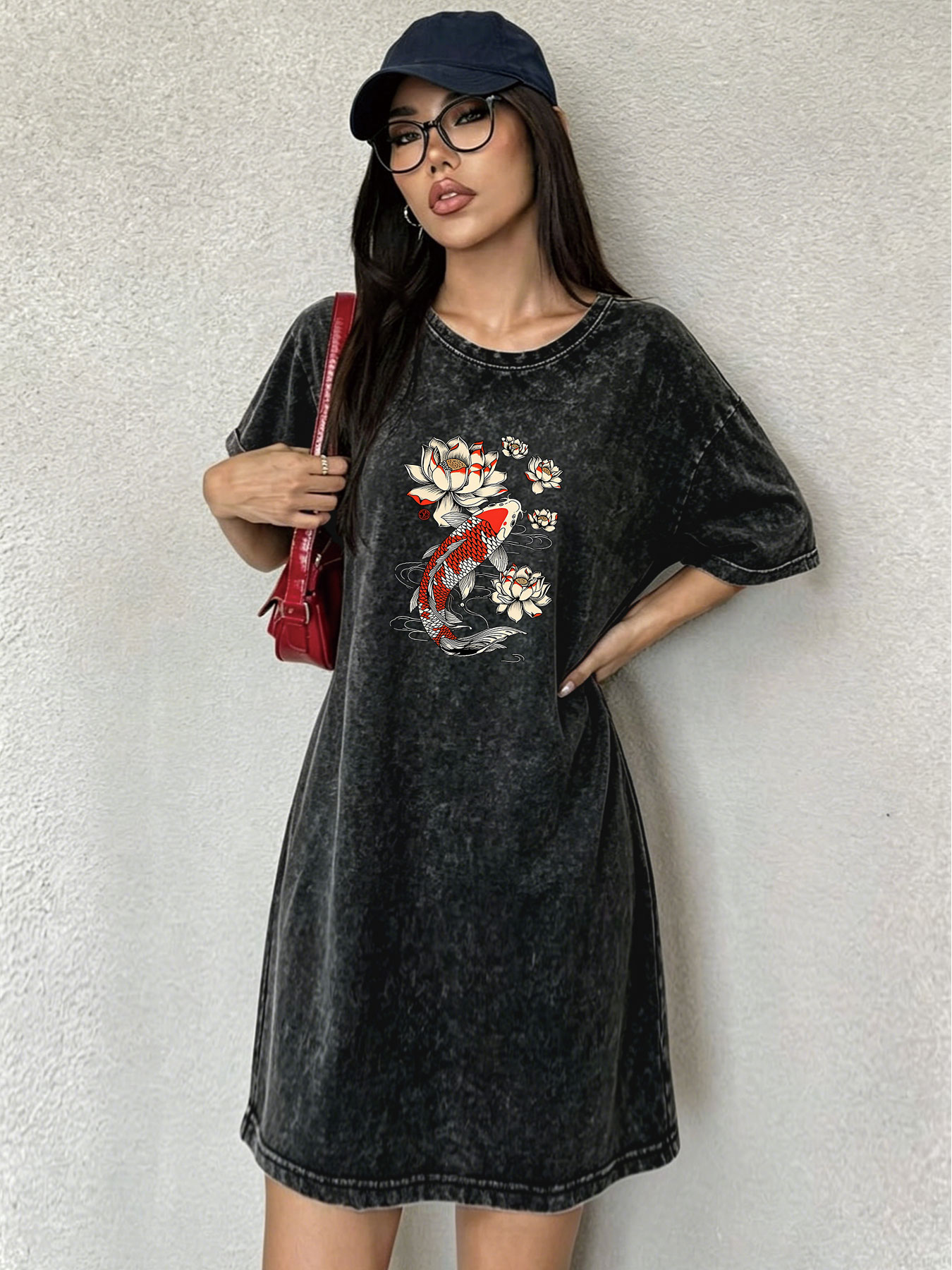Vintage Washed Retro T-shirt D - Japanese Brand Streetwear Vintage ulasan dan harga